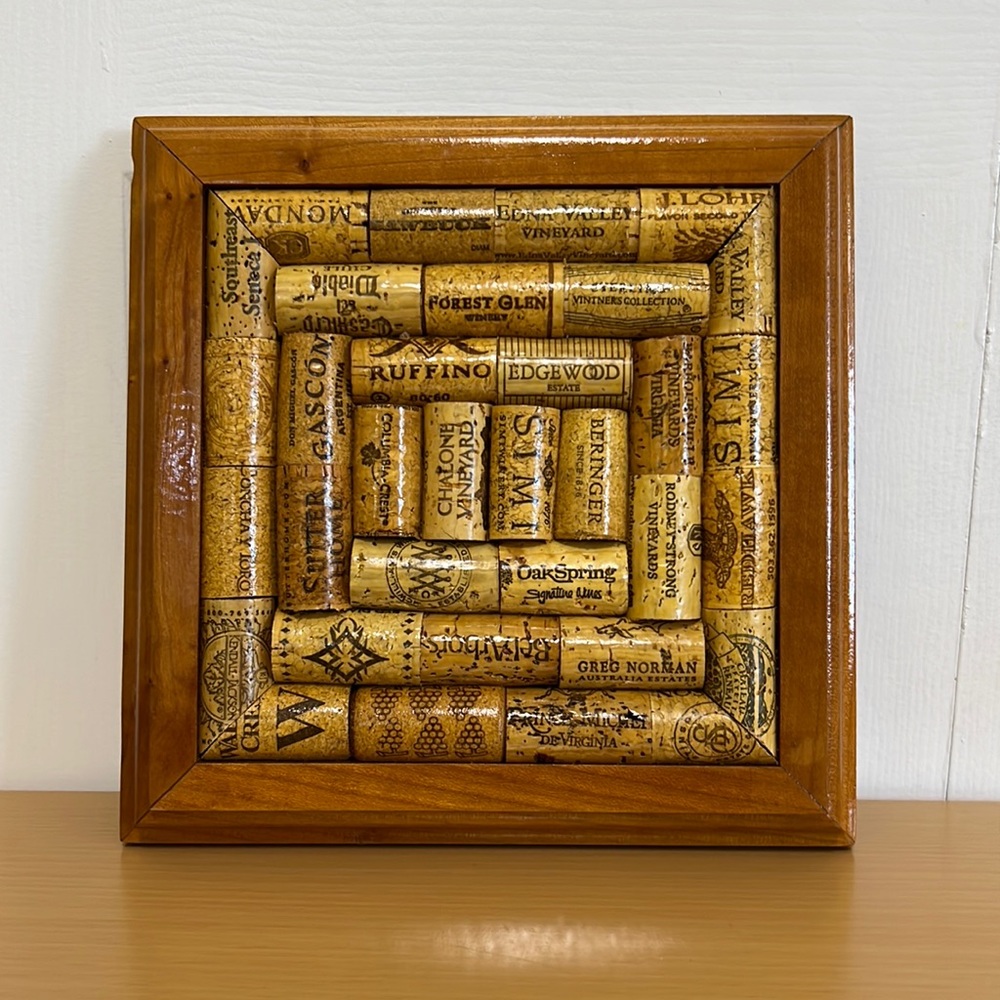 Wine Cork Trivet Wall Art Handcrafted by William C. Baldwin